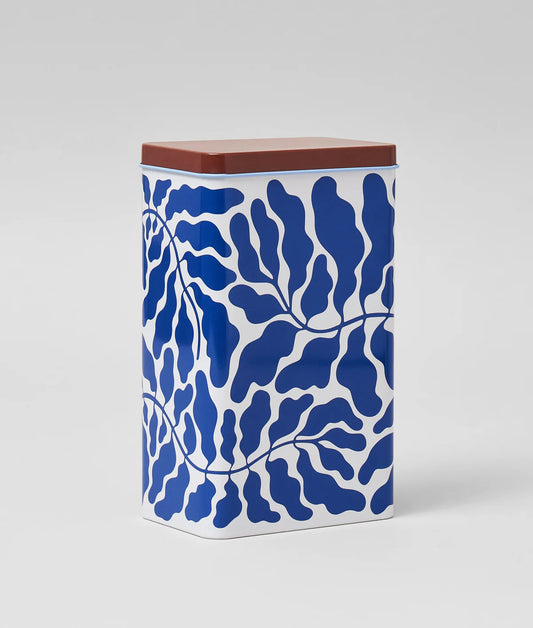 Blue Leaf Coffee Tin