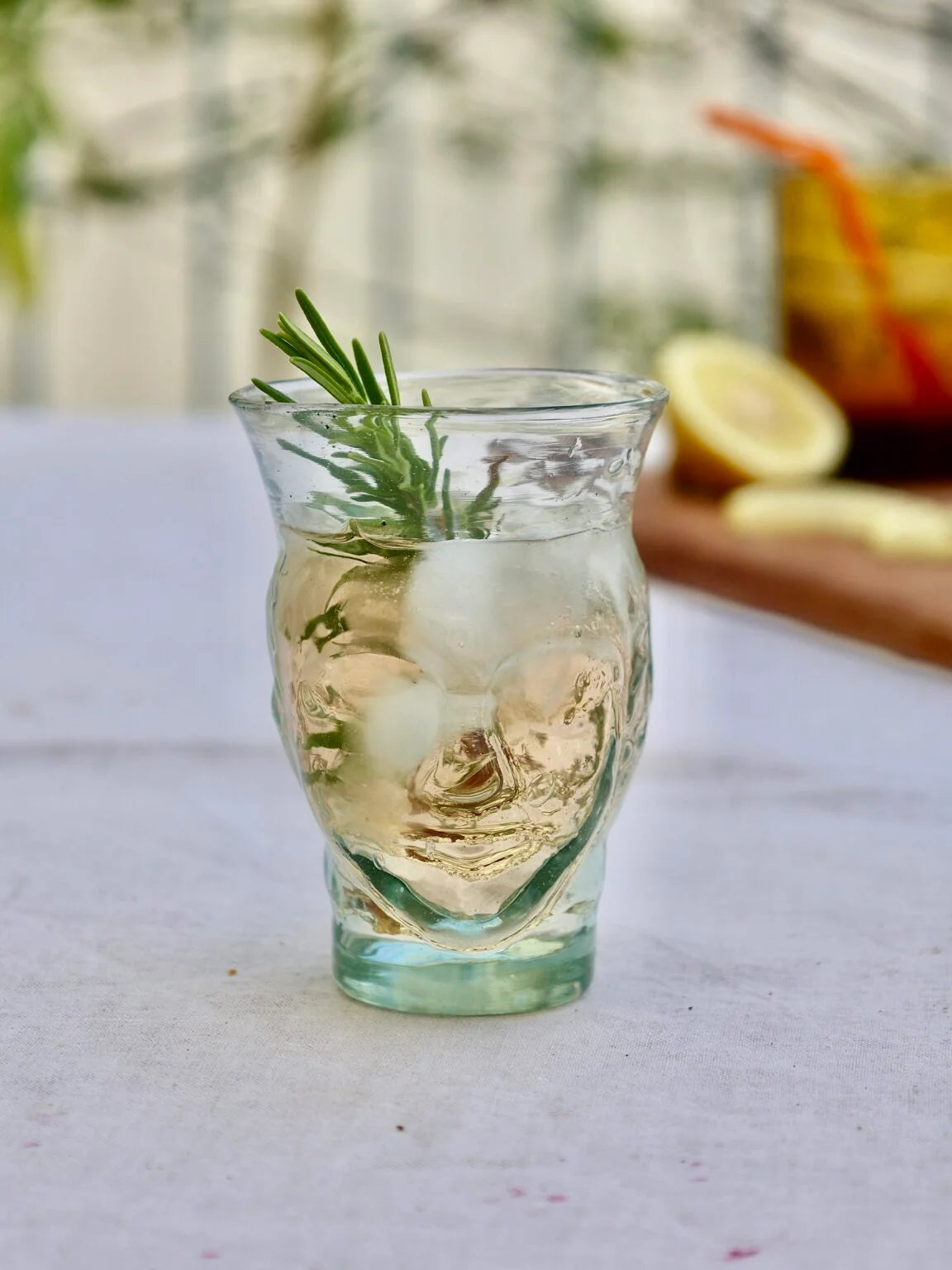 Verre Tête Vase or Drinking Glass - Transparent