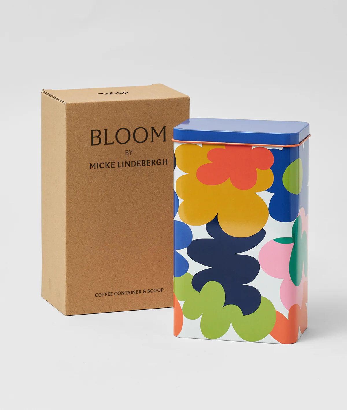 'Abstract Flowers' Coffee Storage Tin