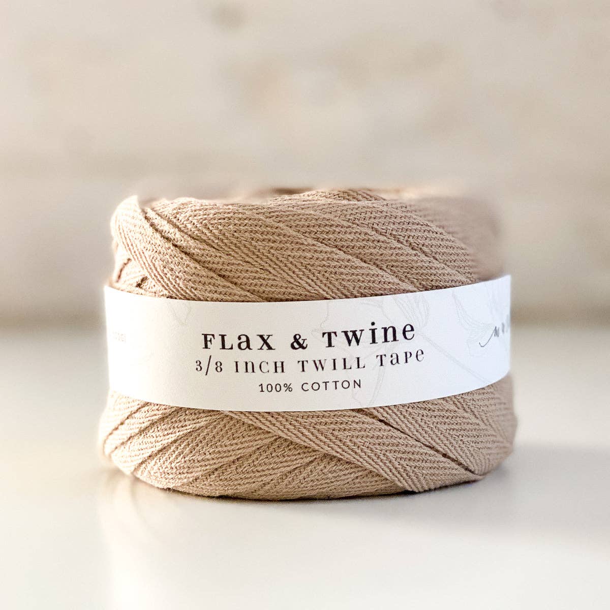 Flax & Twine Cotton Twill Tape (3/8") (150ft / 45m)