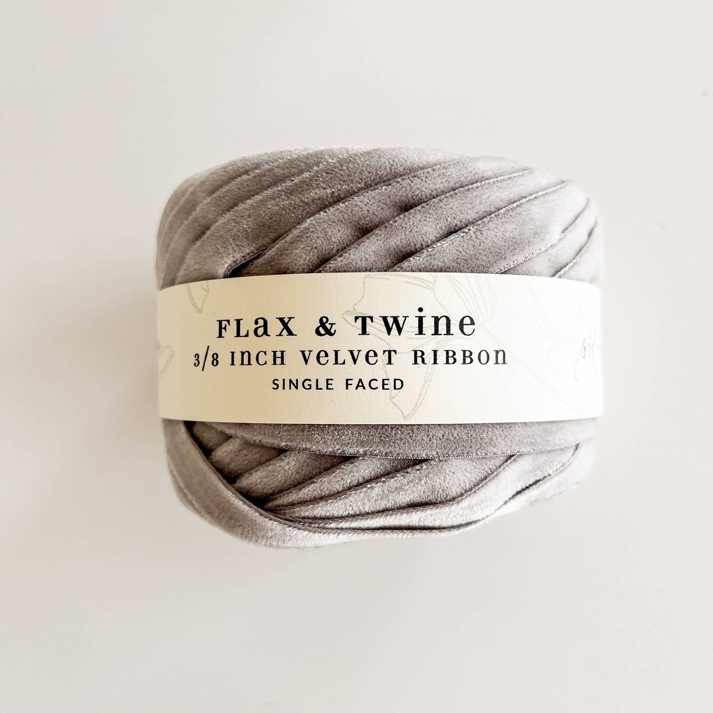 Flax & Twine 3/8" Velvet Ribbon (9ft / 2.74m)