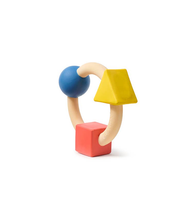 Bauhaus Teething Ring - Natural Baby Teether