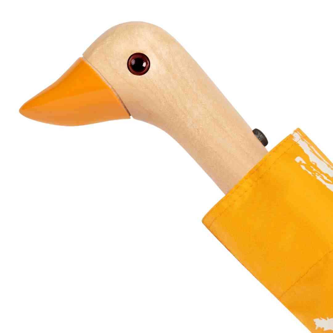 Saffron Brush Compact Eco-Friendly Duck Umbrella