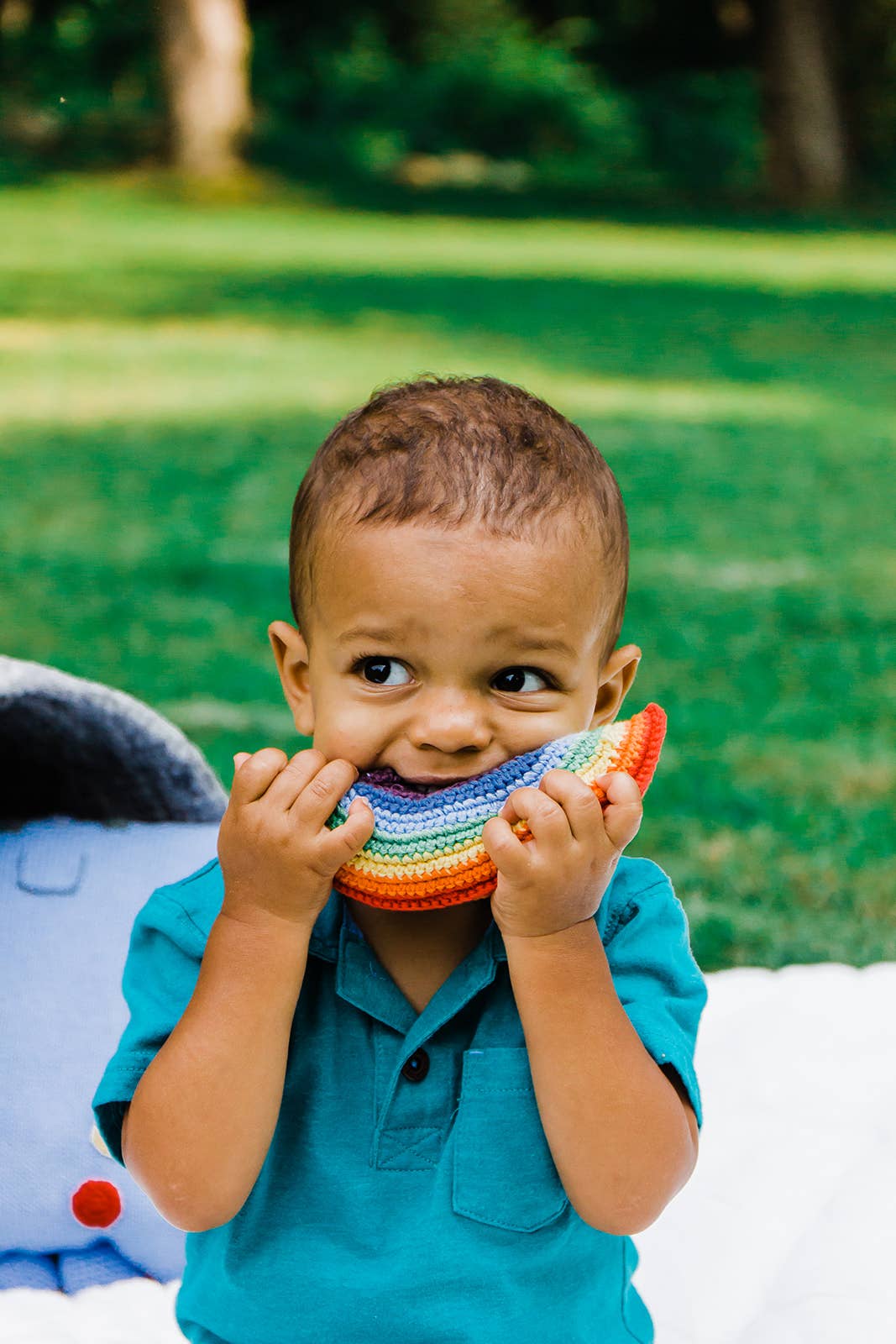 Friendly Rainbow Rattle