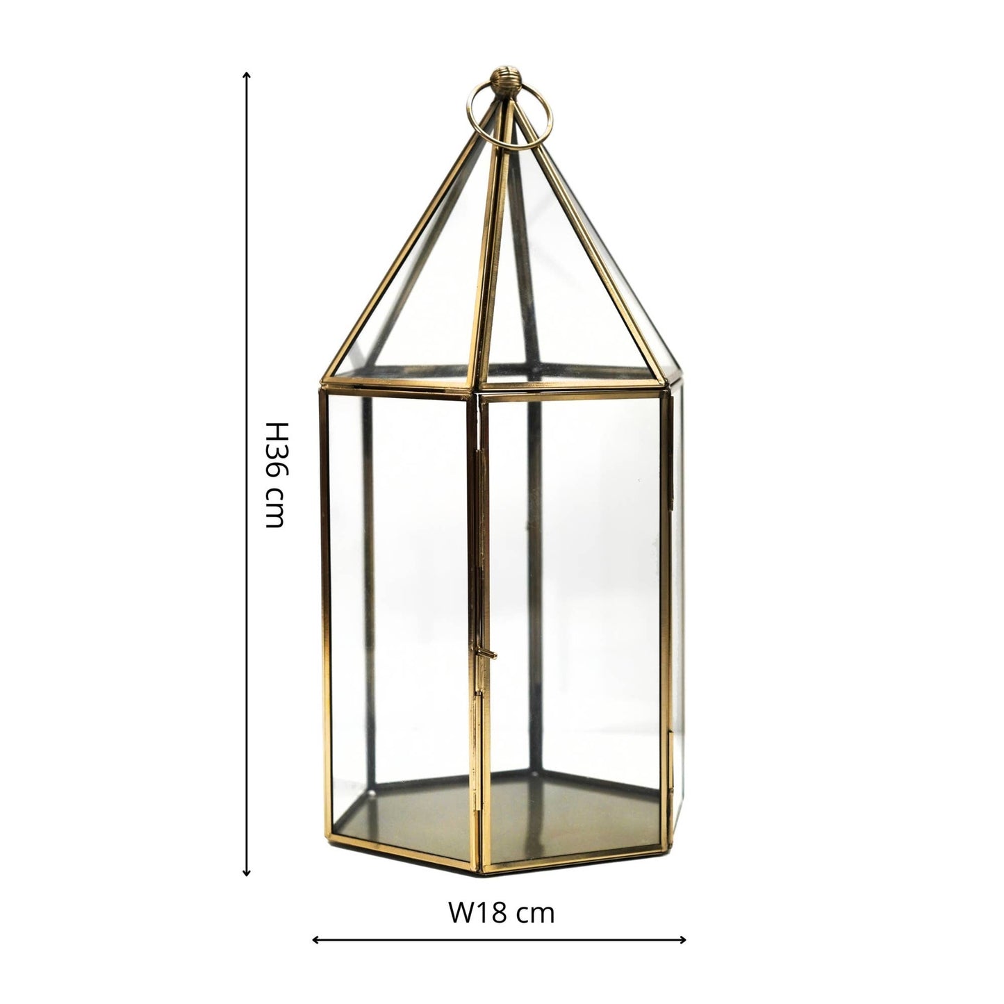 Antique Brass Glasshouse Terrarium