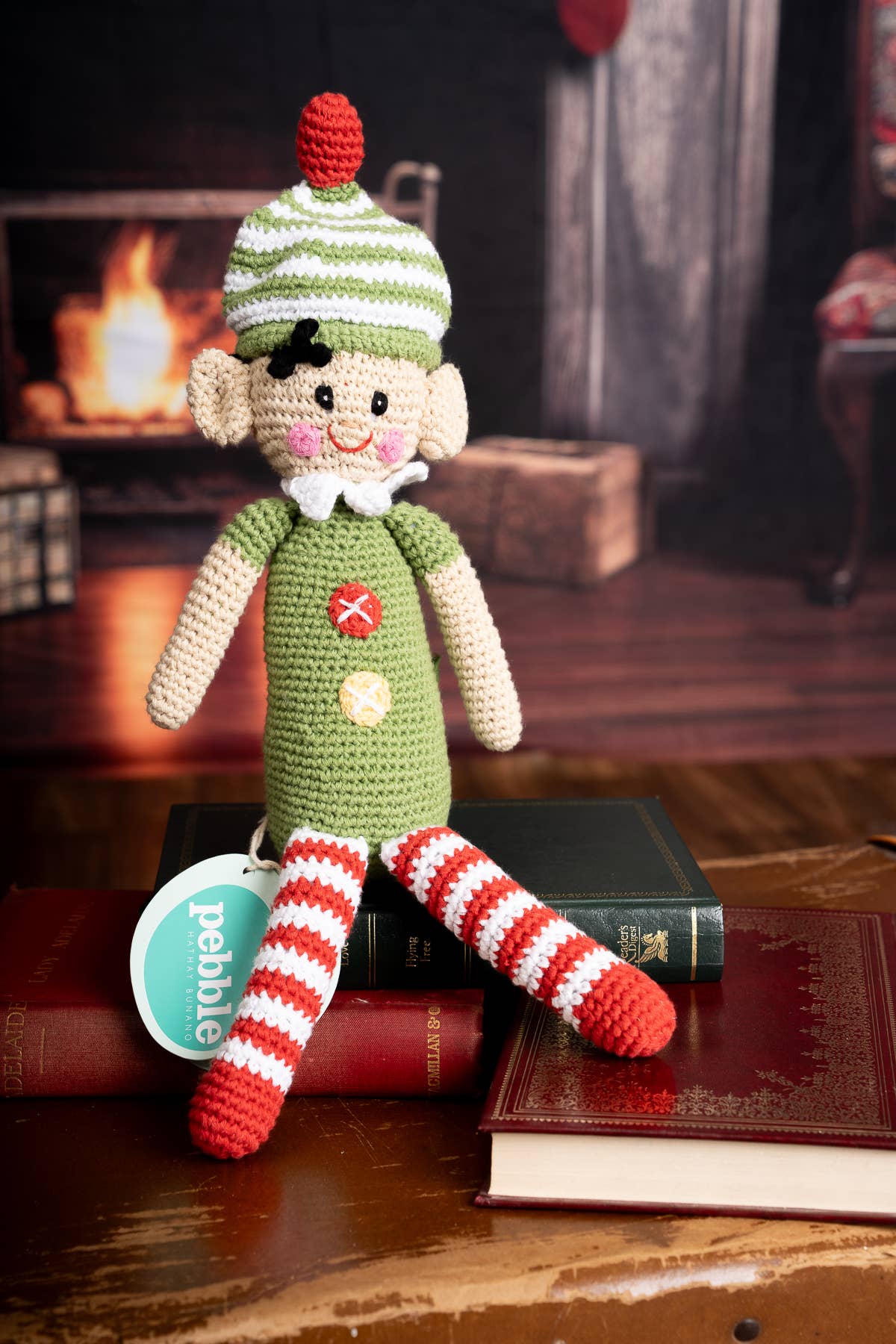 Christmas Baby Toy Festive rattle – elf (medium)