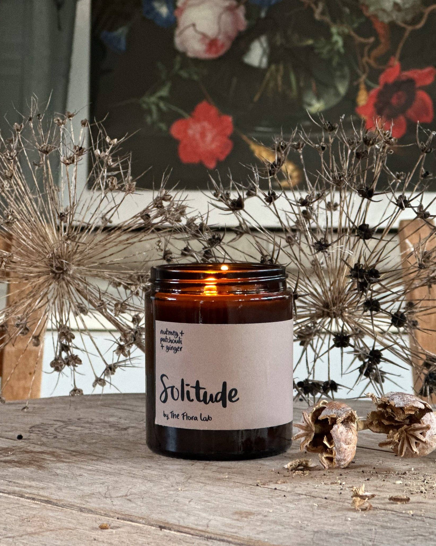 Solitude Soy Wax Candle | Nutmeg, Patchouli, Ginger