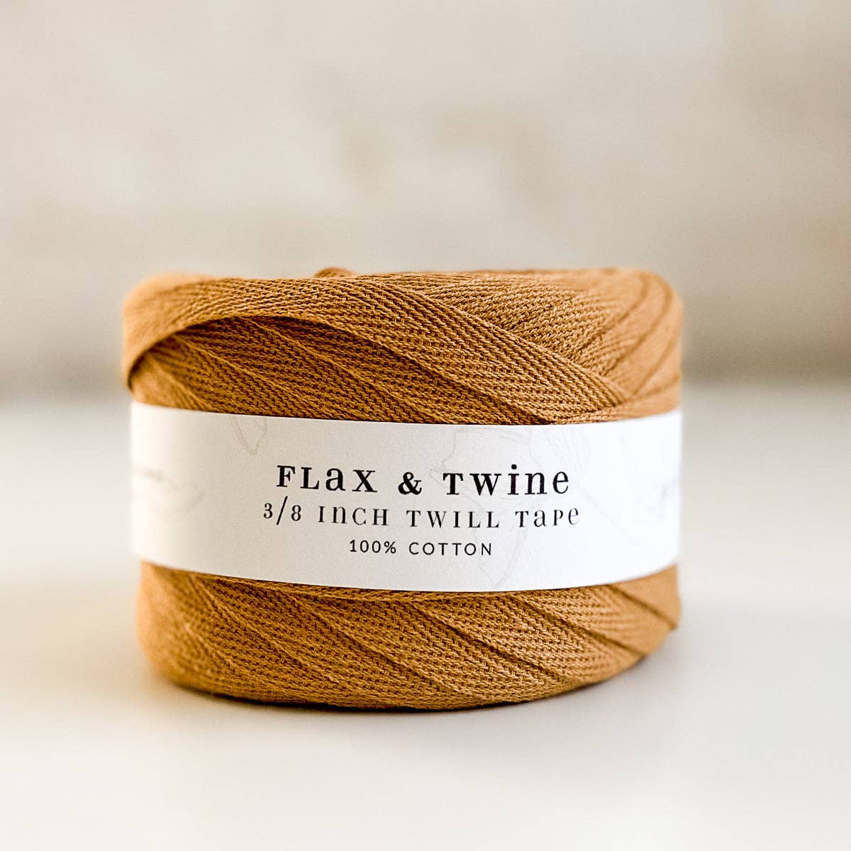 Flax & Twine Cotton Twill Tape (3/8") (150ft / 45m)