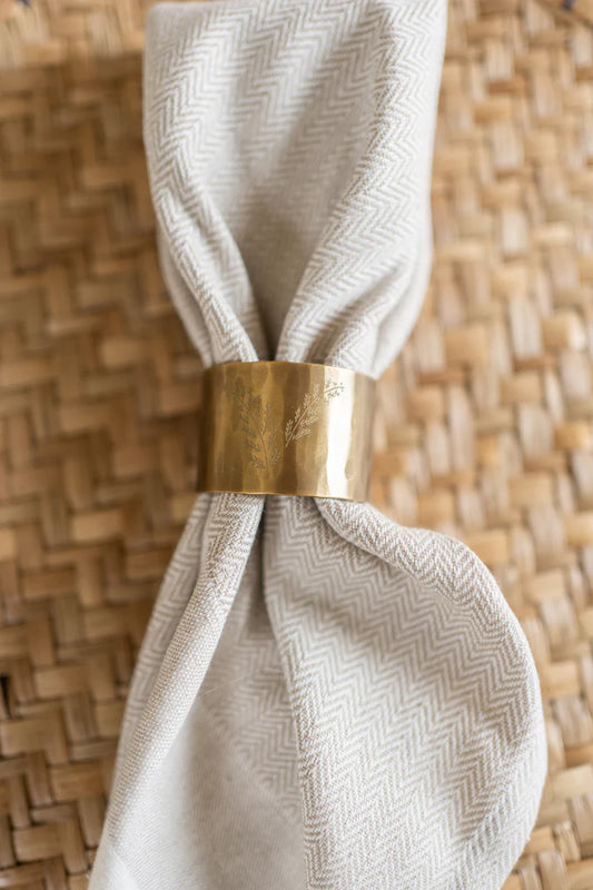 Brass Fern Napkin Rings (set of 4)