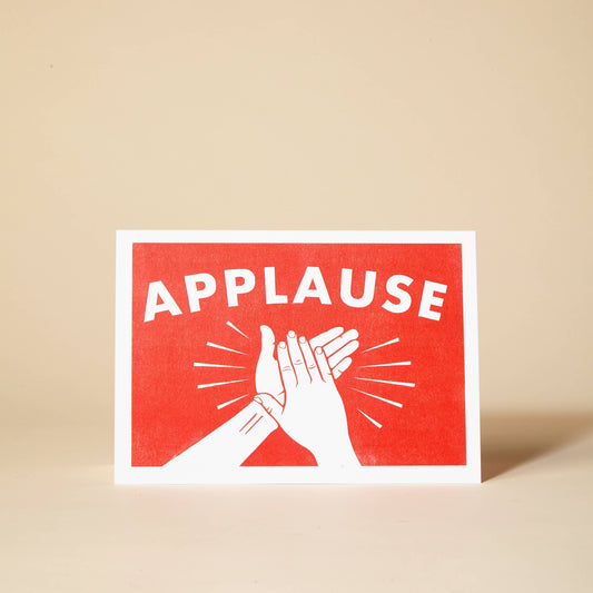 APPLAUSE greeting card