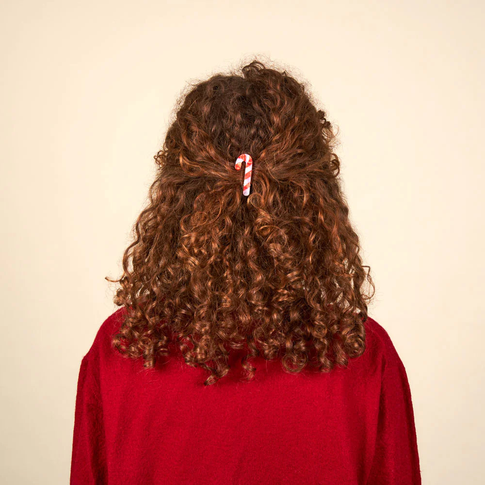 Candy Cane Hair Clip