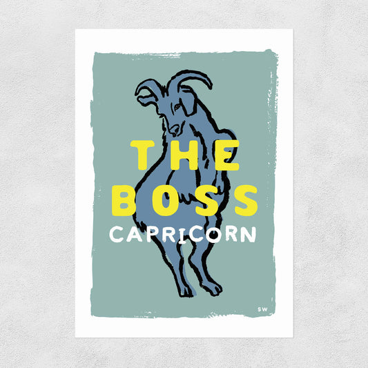 Capricorn The Boss Print