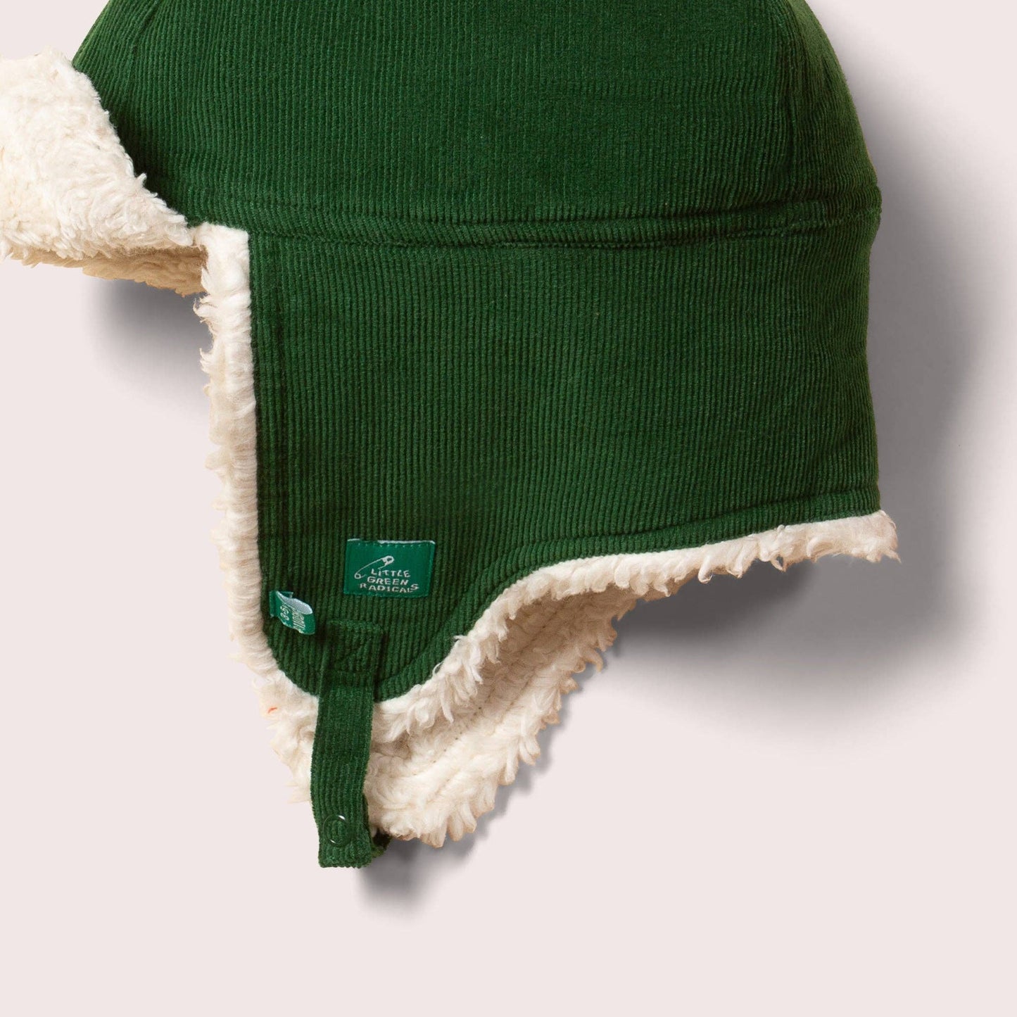 Vintage Green Sherpa Fleece Cosy Hat