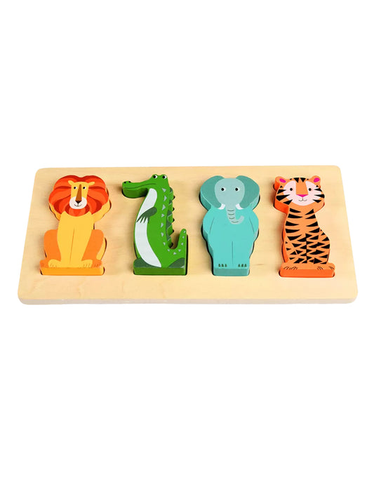 Wooden puzzle - Colourful Creatures