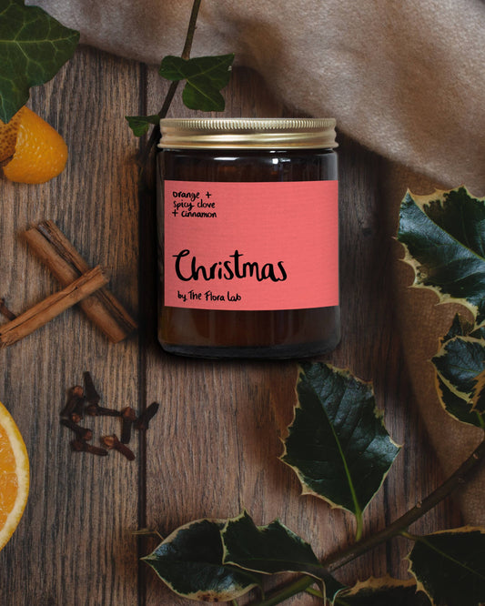 Christmas Natural Wax Candle | Orange, Cinnamon, Clove