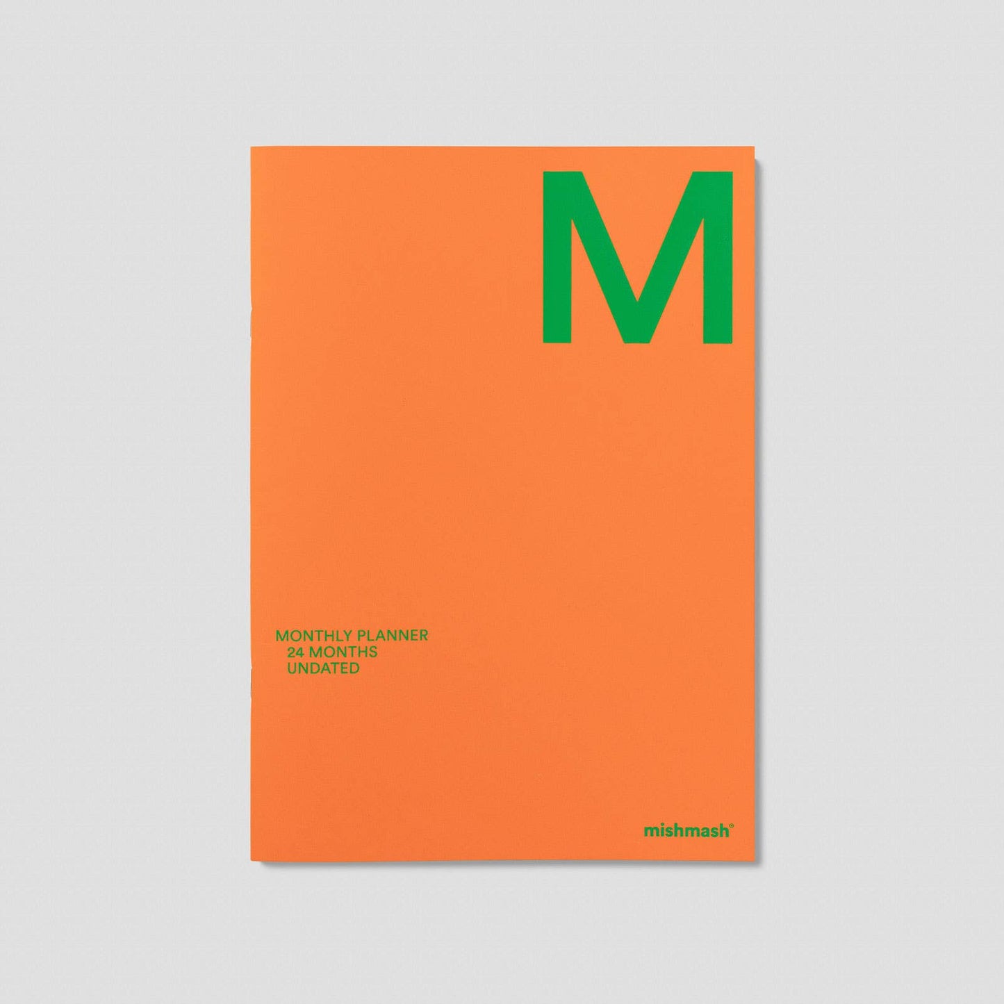 Undated Monthly Planner (in Green or Orange)