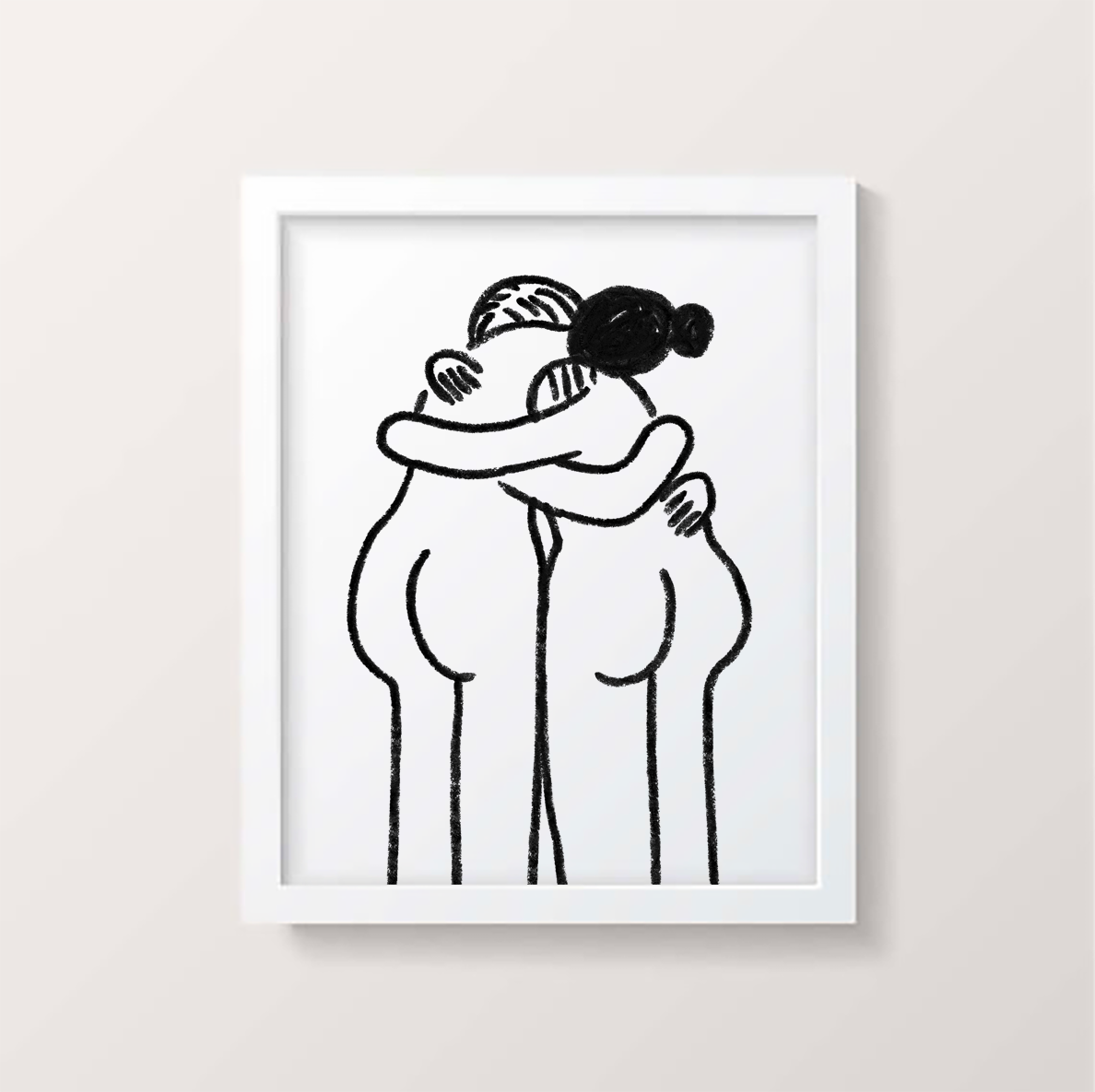 Lady Hug Print