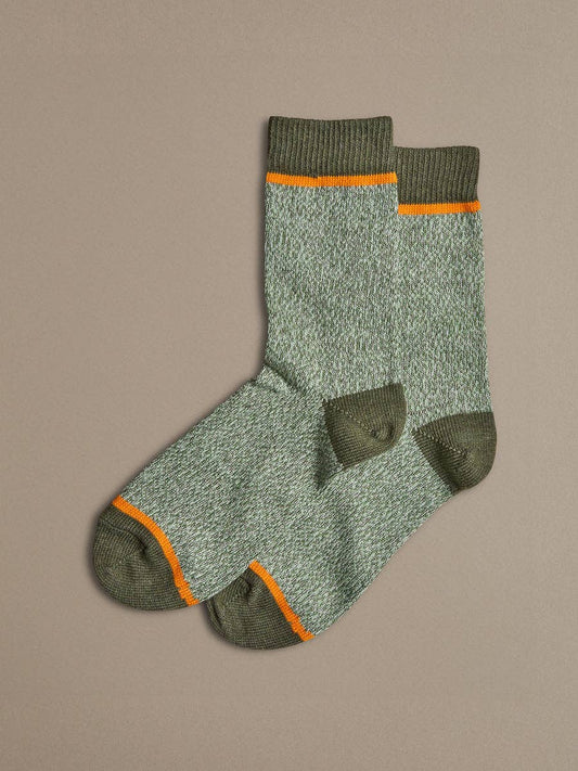 Organic Cotton Socks | Plain Green Marl