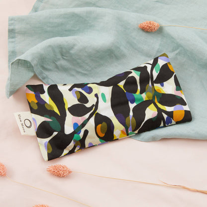 Organic Cotton Eye Pillow for Relaxation and Yoga - Fronds