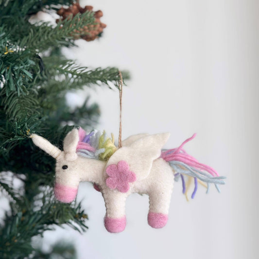 Pastel Unicorn Ornament