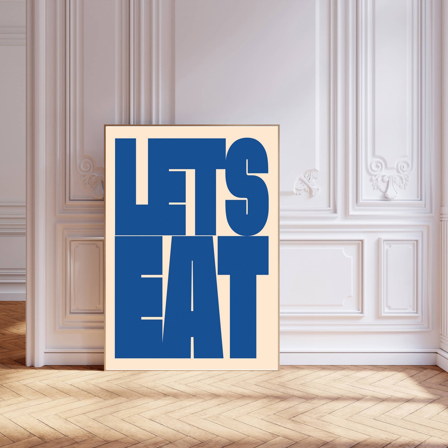 Lets Eat Kitchen A2 Art Print