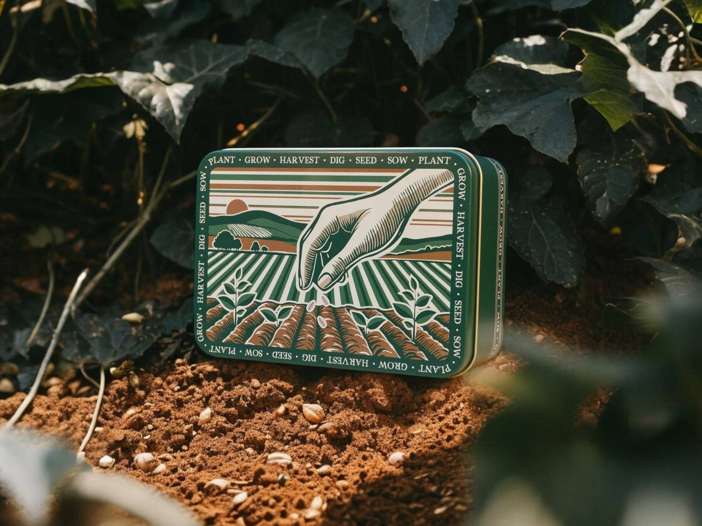 Gardening Seed Storage Tin