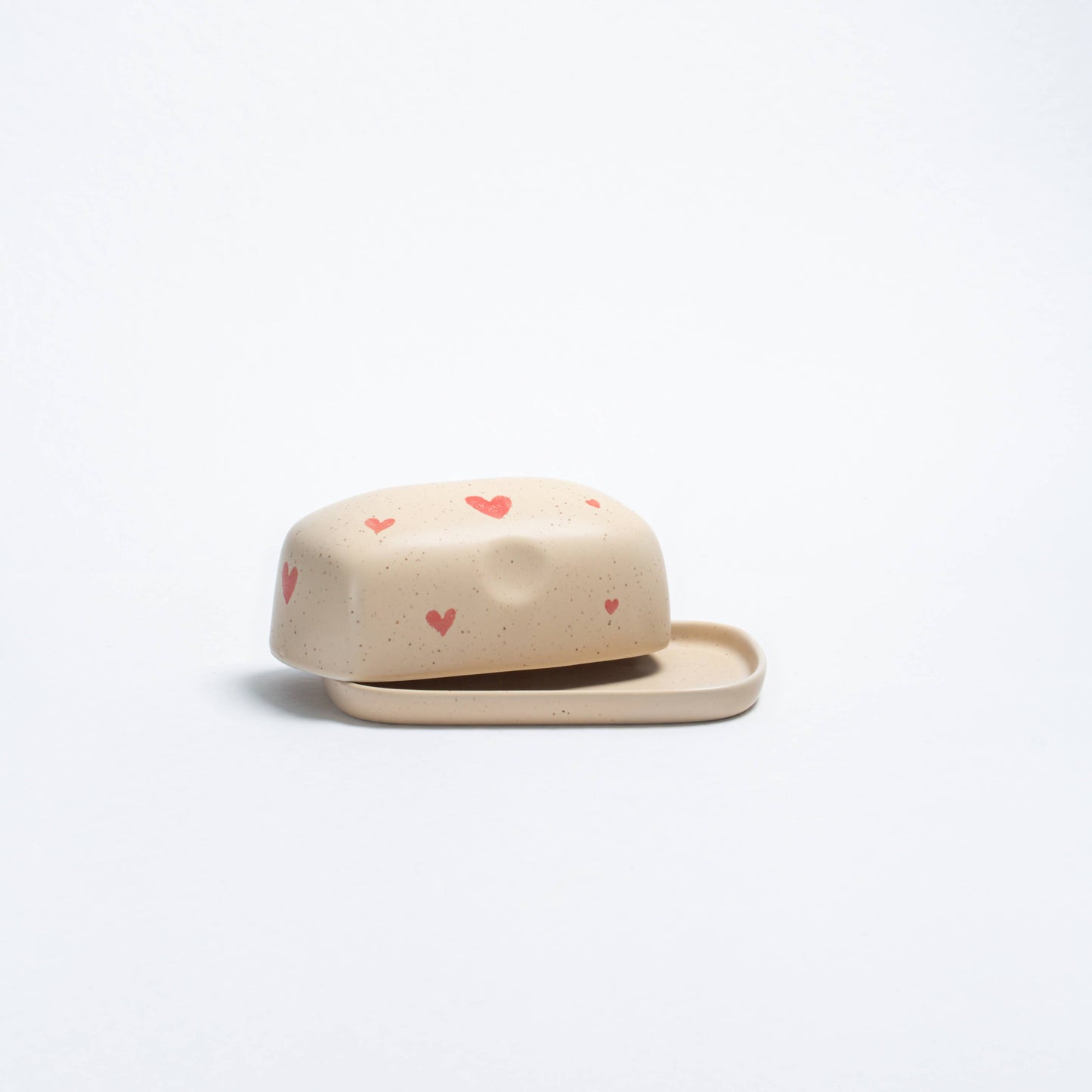 Cozy Hearts Butter Dish Limited Edition