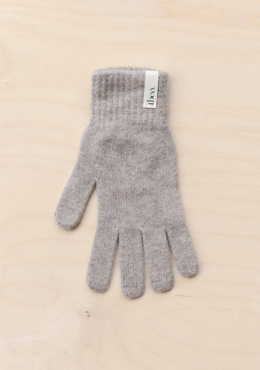 Cashmere & Merino Gloves in Oatmeal Melange (in 2 sizes)