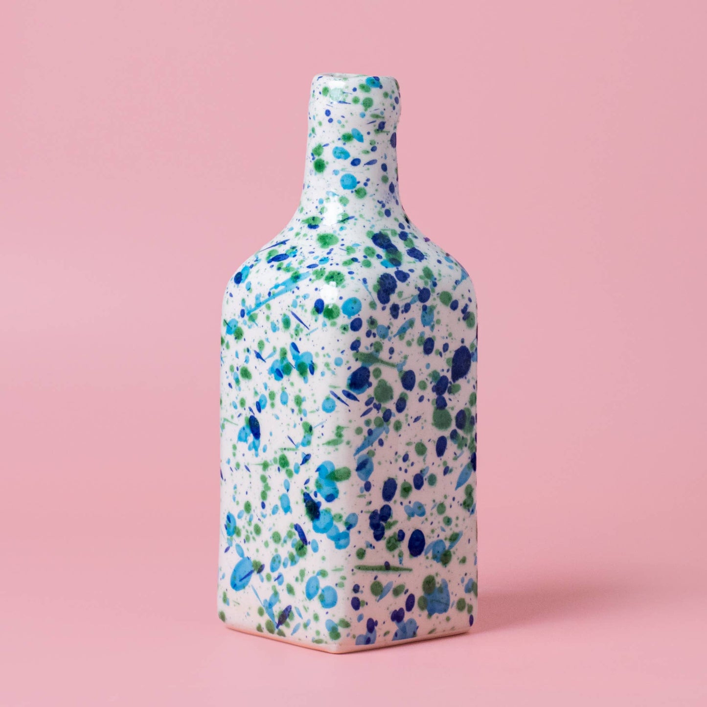 Ceramic Oil Dispenser | Blue & Green Coral Design