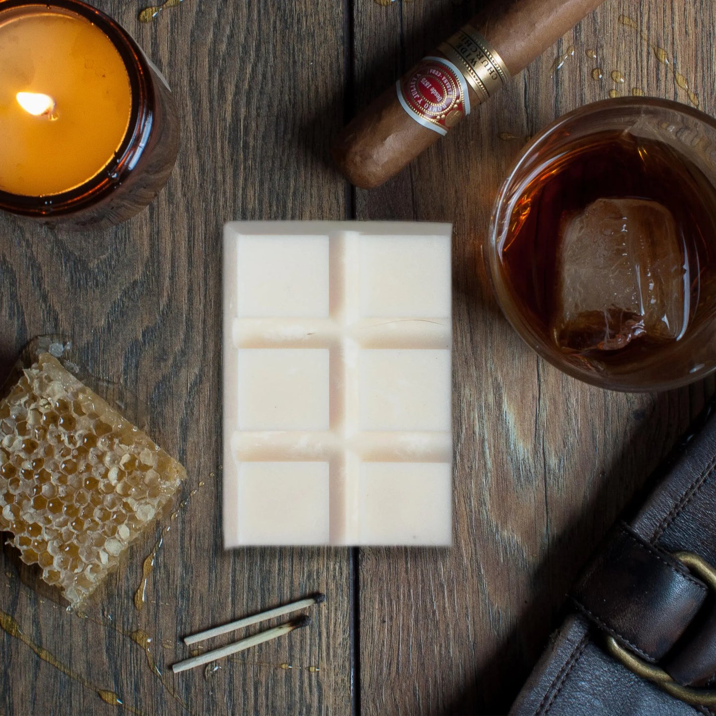 Sweet Smokin' Bourbon Wax Melt Bar | Tobacco, Honey leaf