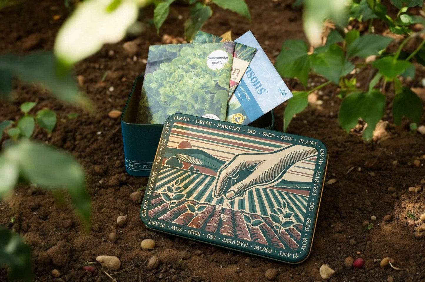 Gardening Seed Storage Tin