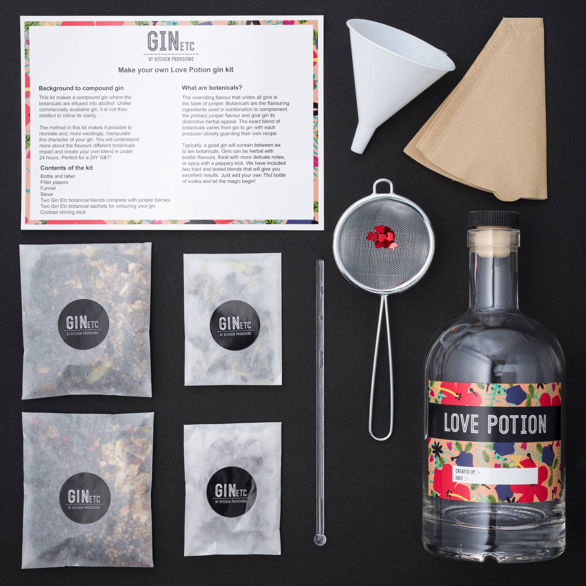 Love Potion  Make your own gin kit – Gin Etc by Kitchen Provisions