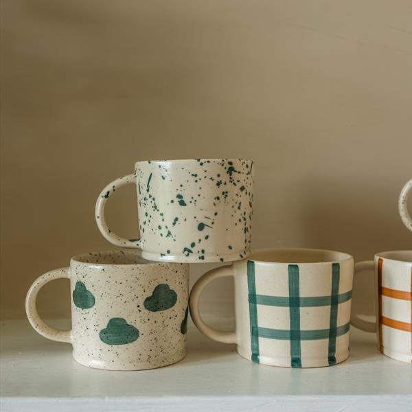 Gingham Check Mug | Ginger