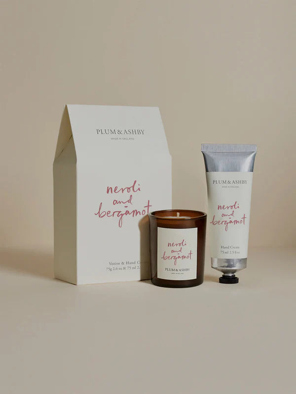 Neroli & Bergamot Candle & Hand Cream Gift Set