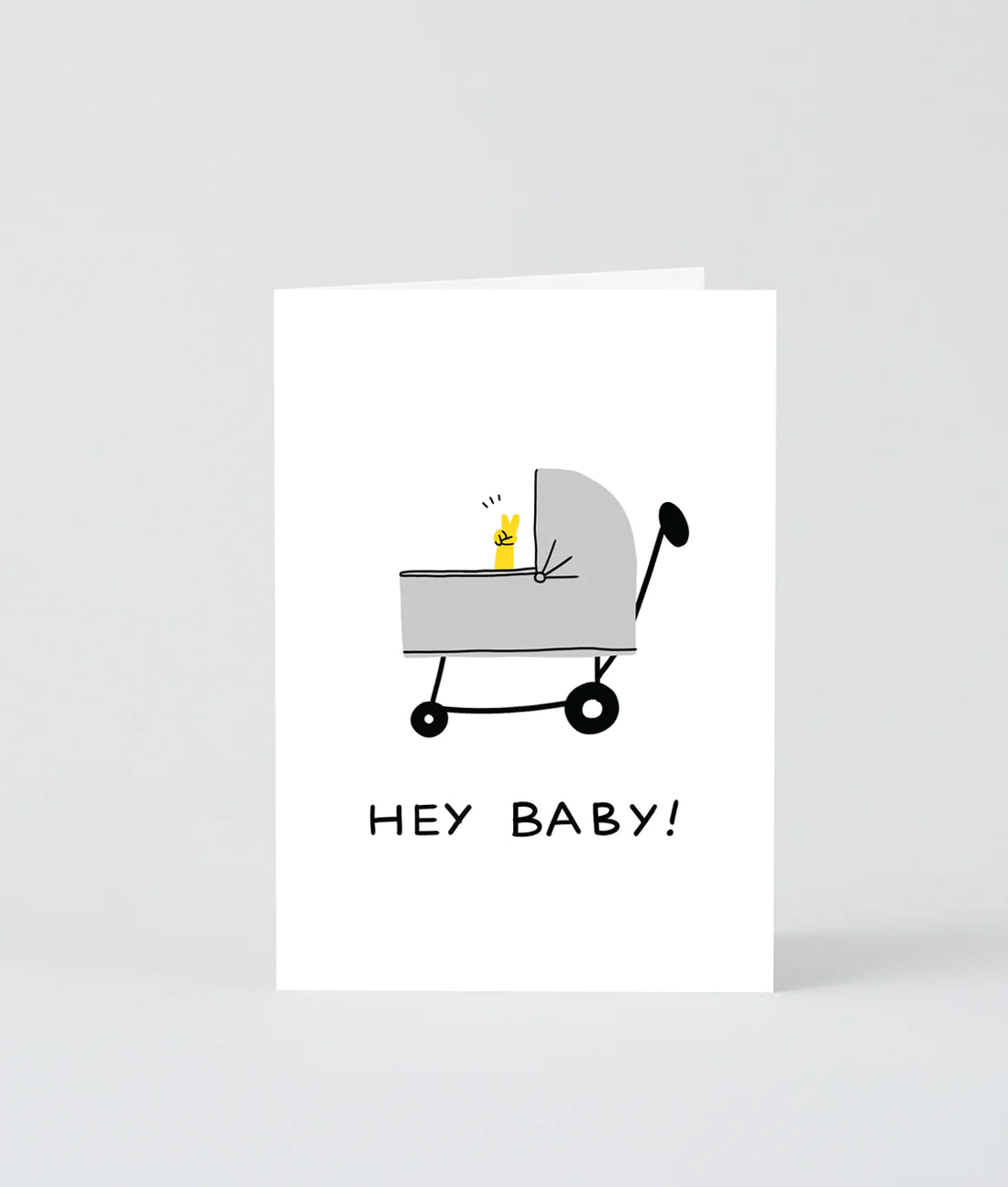 "Hey Baby!" Baby Greting Card