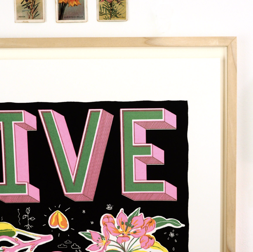 Live and Grow Screen Print