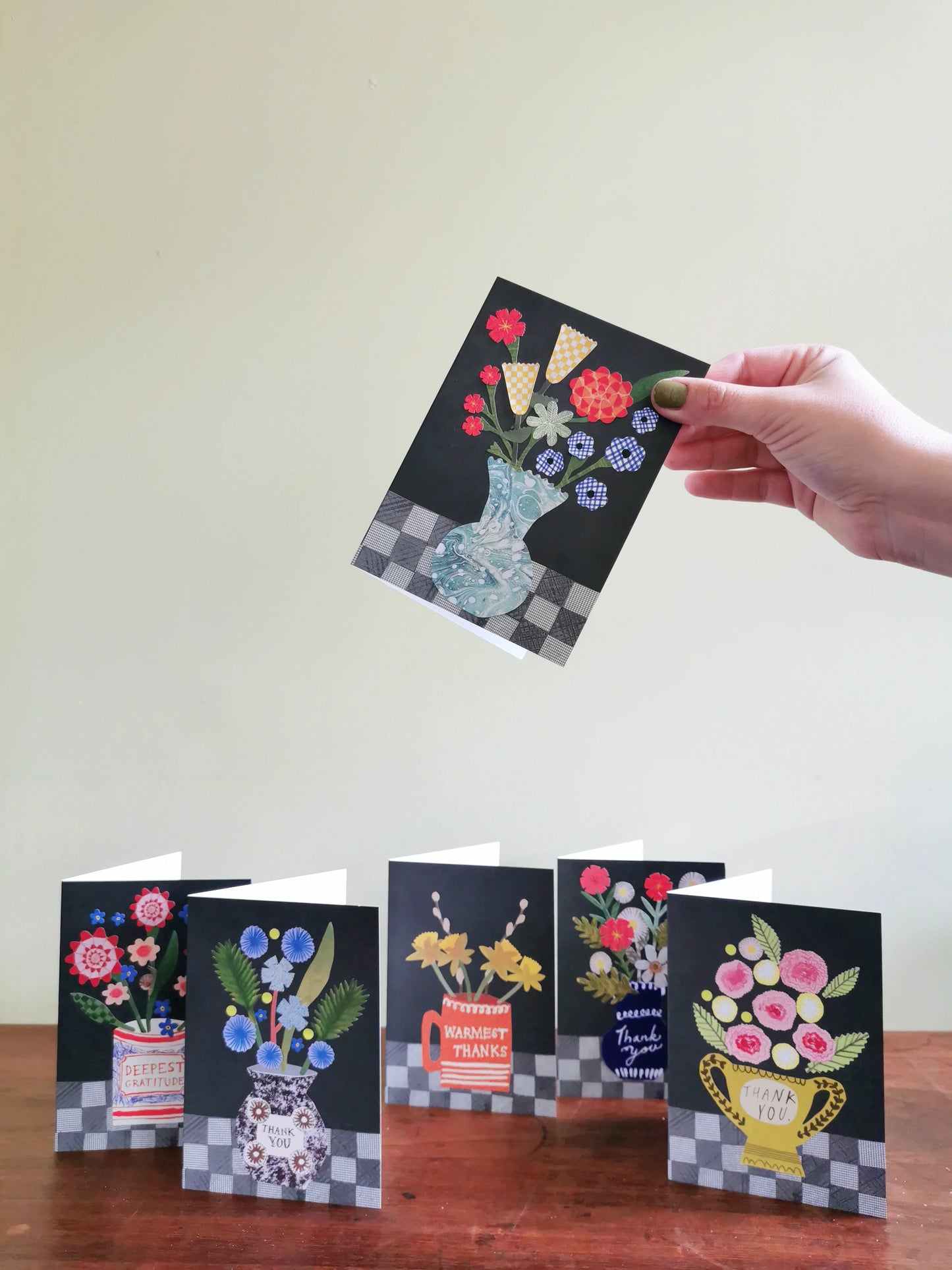 'Make Your Own Thank You Cards' Floral Set