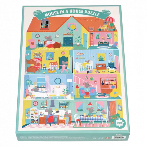 Mouse in a House Jigsaw Puzzle (300 pieces)