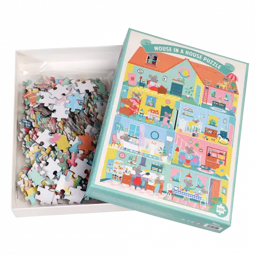 Mouse in a House Jigsaw Puzzle (300 pieces)