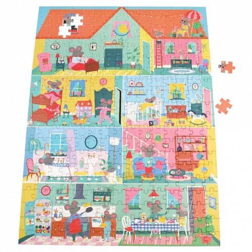 Mouse in a House Jigsaw Puzzle (300 pieces)