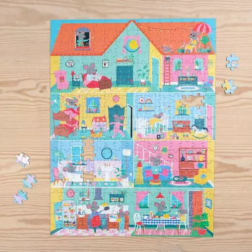 Mouse in a House Jigsaw Puzzle (300 pieces)