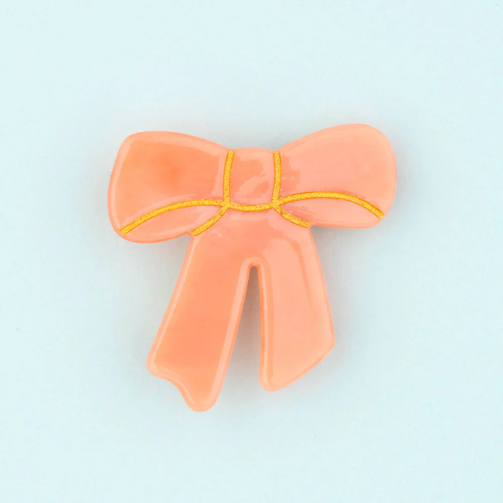 Pink Bow Hair Clip