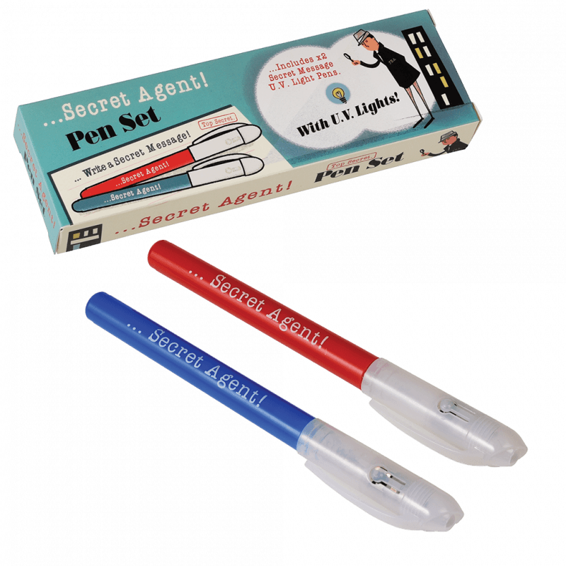 Invisible Ink Spy Pens (set of 2) - Secret Agent