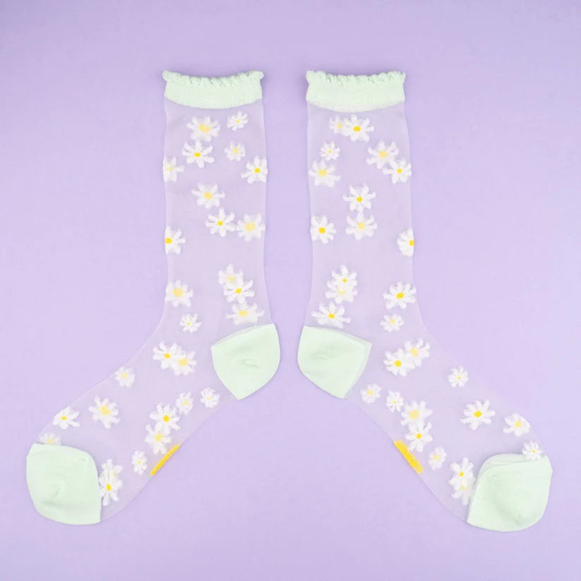 Transparent Socks - Daisy