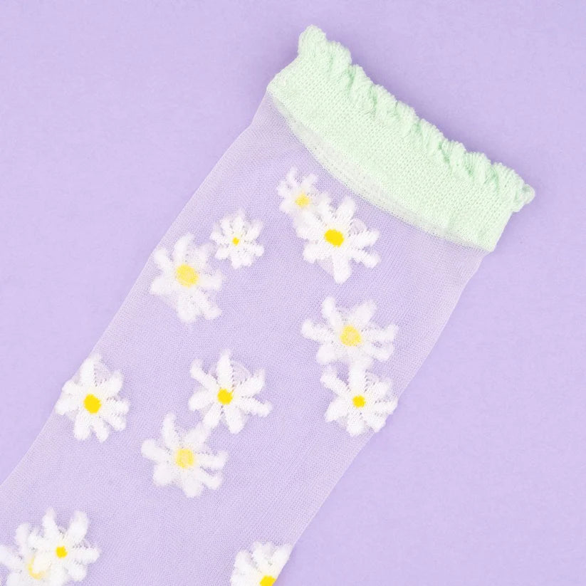 Transparent Socks - Daisy