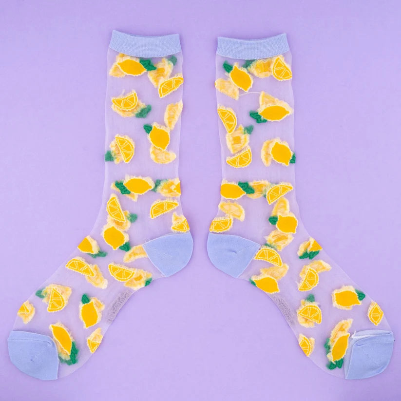 Transparent Socks - Lemon