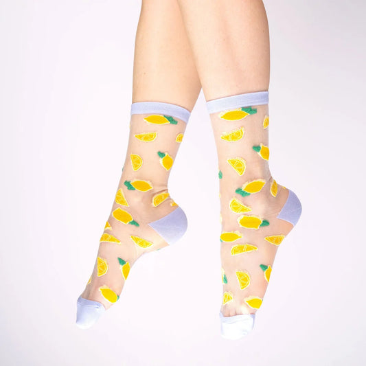 Transparent Socks - Lemon