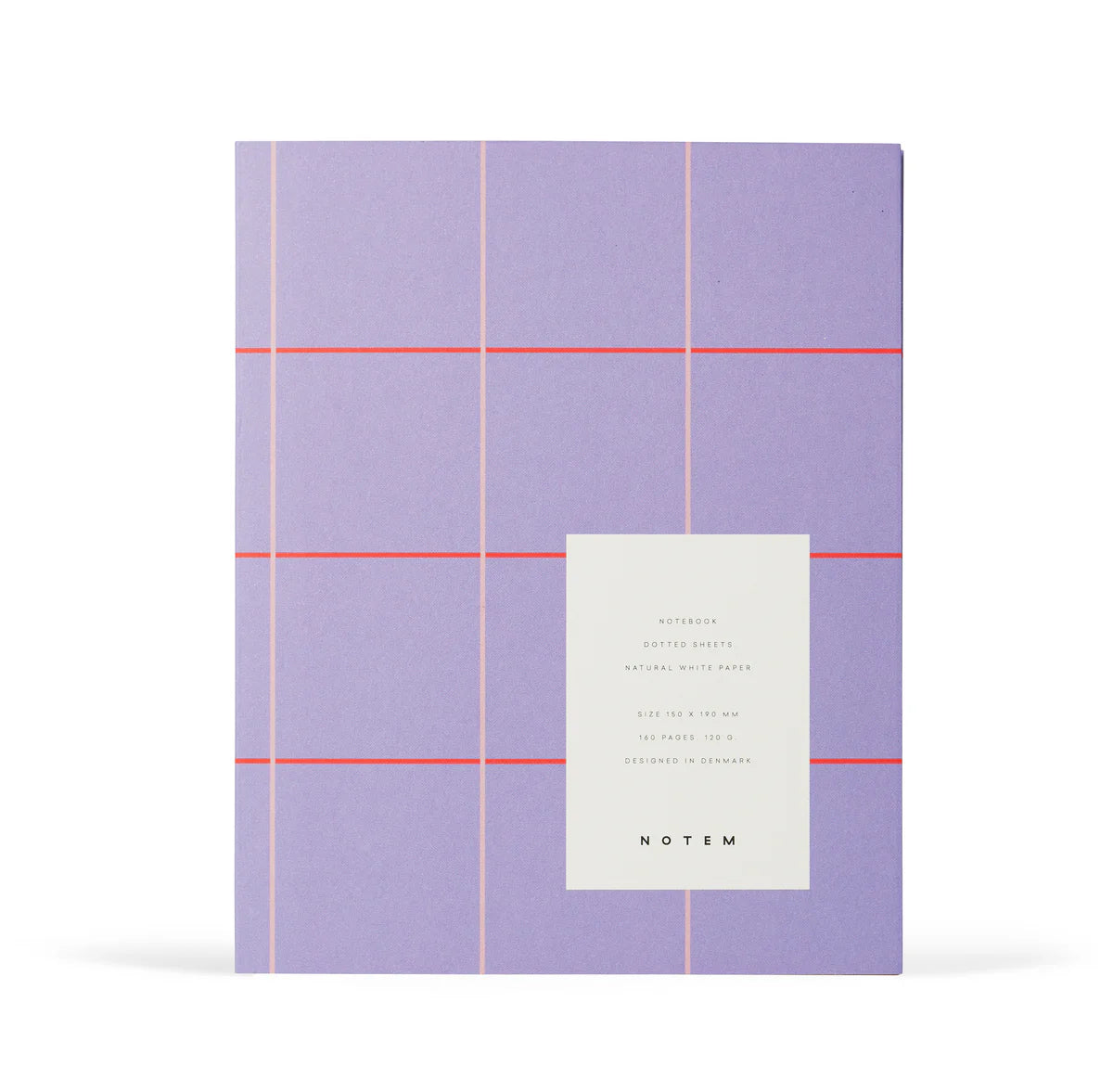 Uma Notebook - Medium - Lavender Check