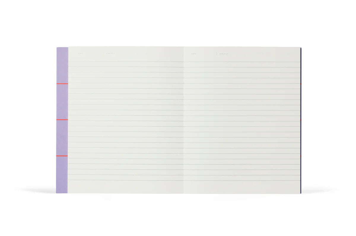 Uma Notebook - Medium - Lavender Check