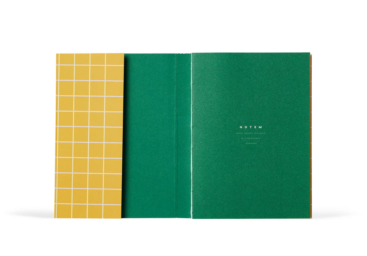 Uma Notebook - Small - Ochre Check